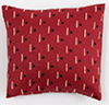 Pillow: Dark Red with Design