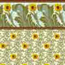 Dollhouse Miniature Wallpaper: Sunflower
