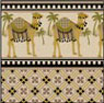 Dollhouse Miniature Wallpaper: Camel Caravan