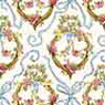 Dollhouse Miniature Wallpaper: Victoria, Blue