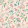 Dollhouse Miniature Wallpaper: Papillion Peach