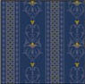 Dollhouse Miniature Wallpaper: Rosewood, Blue