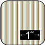 Dollhouse Miniature Cotton Fabric: Pagoda Stripe