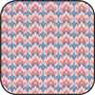 Dollhouse Miniature Cotton Fabric: Bargello Blueberry