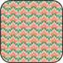 Dollhouse Miniature Cotton Fabric: Bargello Peach