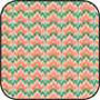 Dollhouse Miniature Cotton Fabric: Bargello Peach