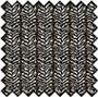 Dollhouse Miniature Silk Fabric: Half Scale Zebra