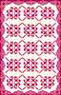 Dollhouse Miniature Floor cloth: Garnet Victoria