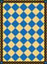 Dollhouse Miniature Floor cloth: Americana, Gold