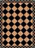 Dollhouse Miniature Floor cloth: Zig Zag