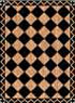 Dollhouse Miniature Floor cloth: Zig Zag