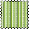 Dollhouse Miniature Silk Fabric: Albert Stripe Green