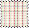 Dollhouse Miniature Silk Fabric: Cherry Plaid