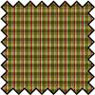 Dollhouse Miniature Silk Fabric: Plaid - Green