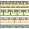 Dollhouse Miniature 1/2In Scale Wallpaper: Arts & Crafts Borders