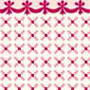 Dollhouse Miniature 1/2In Scale Wallpaper: Stencil, Red