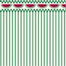 Dollhouse Miniature 1/2In Scale Wallpaper: Watermelon