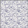 Dollhouse Miniature 1/2In Scale Wallpaper: Champagne Blue