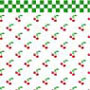 Dollhouse Miniature 1/2In Scale Wallpaper: Cherries