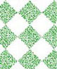 Dollhouse Miniature 1/2In Scale Wallpaper: Tile, Green