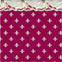 Dollhouse Miniature 1/2In Scale Wallpaper: Swag, Crimson