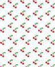 Dollhouse Miniature 1/4" Scale Wallpaper: Cherries