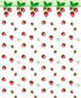 Dollhouse Miniature 1/4" Scale Wallpaper: Strawberries