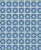 Dollhouse Miniature 1/4" Scale Wallpaper: Portuguese, Midnight