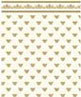 Dollhouse Miniature 1/4" Scale Wallpaper: Midas, Gold