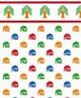 Dollhouse Miniature 1/4" Scale Wallpaper: Patchwork