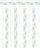 Dollhouse Miniature 1/4" Scale Wallpaper: Fern Dance, Blue