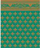 Dollhouse Miniature 1/4" Scale Wallpaper: Fleur-De-Lis, Hunter