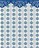 Dollhouse Miniature 1/4" Scale Wallpaper: Elegance, Midnight