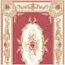 Dollhouse Miniature Rug: Aubusson Red