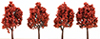  Oriental Red Maple Tree, 4PK