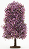 Dollhouse Miniature Bush: Burgundy-Mauve, Large