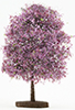 Dollhouse Miniature Bush: Burgundy-Mauve, Small