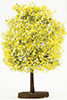 Dollhouse Miniature Bush: Yellow-White, Small