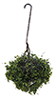 Dollhouse Miniature Hanging Basket: Variegated Green, Large