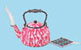 Dollhouse Miniature Teakettle Flow Red