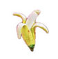 Dollhouse Miniature Banana Partially Peeled