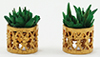 Dollhouse Miniature Small Filigree Planters