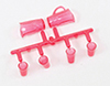 Dollhouse Miniature Cranberry Pitcher W/4 Tumblr, Kit