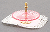 Dollhouse Miniature Tidbit Server, Pink