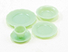 Dollhouse Miniature Place Setting, 5Pc Jadeite