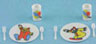 Dollhouse Miniature Circus Dish Set, Bright