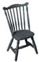 Dollhouse Miniature M-500 Duxbury Chair Minikit, Black