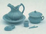 Dollhouse Miniature M-159B Chamber Pot Set Minikit, Blue