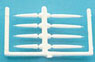 Dollhouse Miniature White Candles, 8 Pcs.