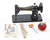 Dollhouse Miniature Sewing Machine Set